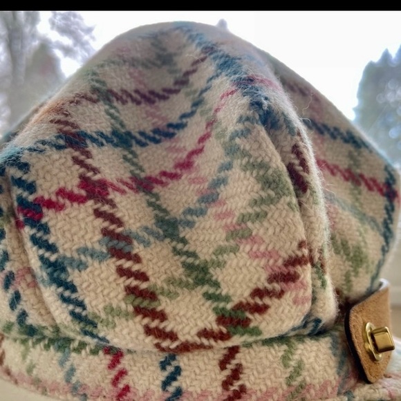 🦄RARE COACH CLASSIC TATTERSALL PLAID NEWSBOY NWOT, PRISTINE CONDITION - Picture 4 of 10